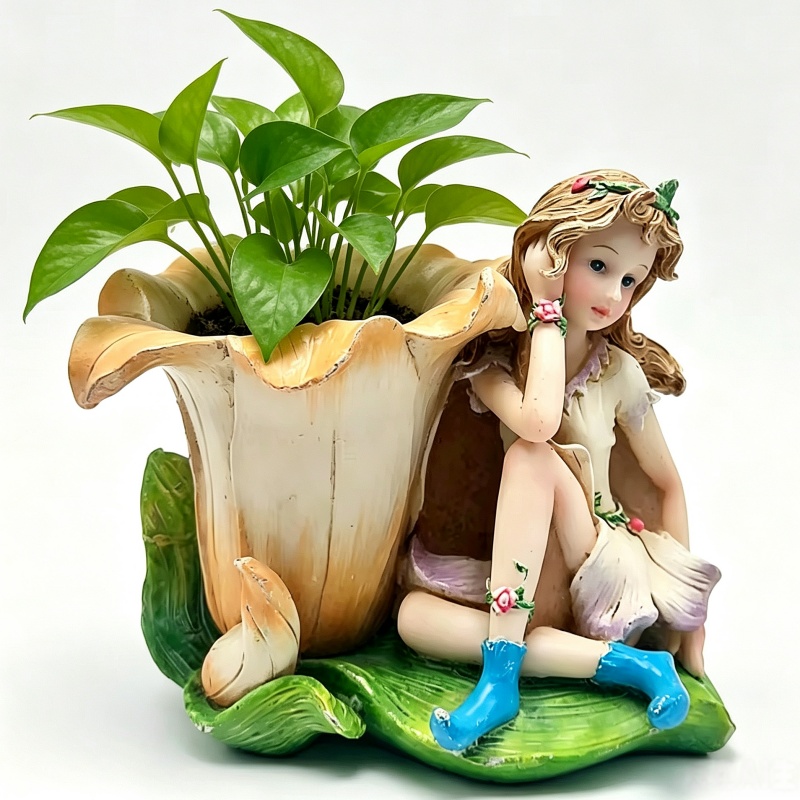 Desk Setup Plant - Flower Fairy Vase Cactus Silicone Mold