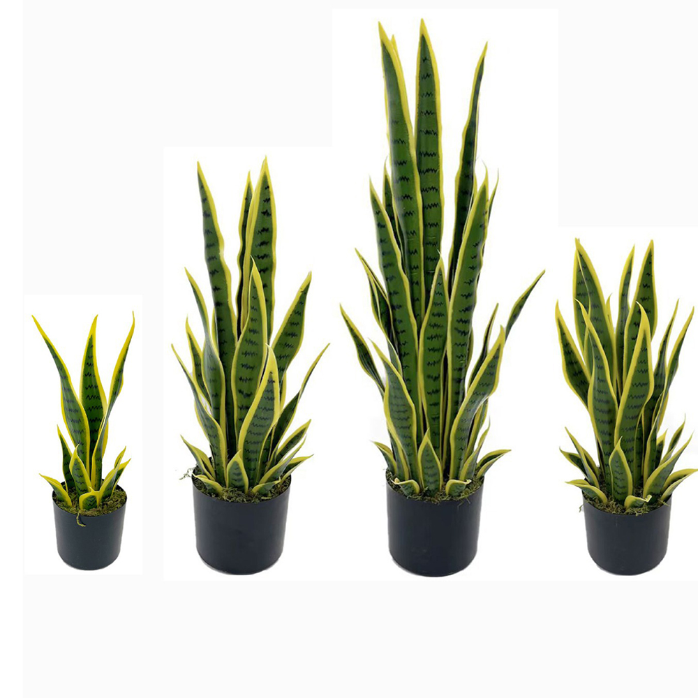 Desk Setup Plant - 40-100cm Artificial Sansevieria Snake Plant With
