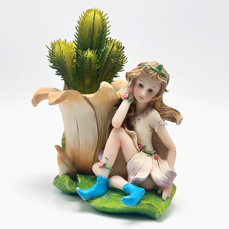 Flower Fairy Vase Cactus Silic - Desk Setup Plant ulasan dan harga