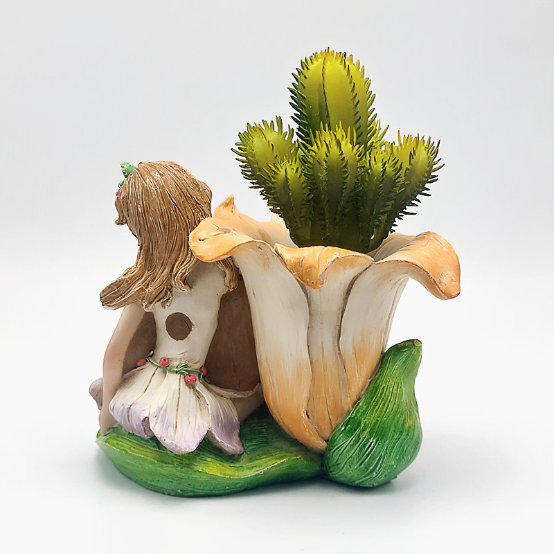 Flower Fairy Vase Cactus Silic - Desk Setup Plant ulasan dan harga