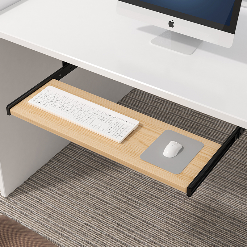 Wood Keyboard Tray Under Desk  - Desk Setup Living Room ulasan dan harga