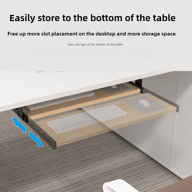 Wood Keyboard Tray Under Desk  - Desk Setup Living Room ulasan dan harga