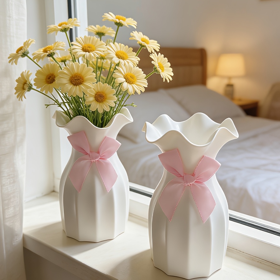 1PC Water Ripple Plastic Vase  - Desk Setup Plant ulasan dan harga
