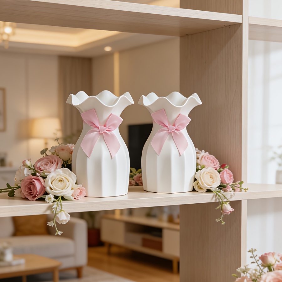 1PC Water Ripple Plastic Vase  - Desk Setup Plant ulasan dan harga