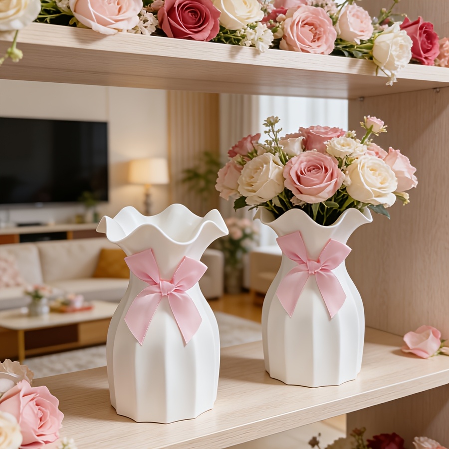 1PC Water Ripple Plastic Vase  - Desk Setup Plant ulasan dan harga