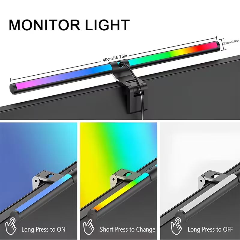 LED Monitor Light Bar 30cm 40c - Desk Setup Computer ulasan dan harga