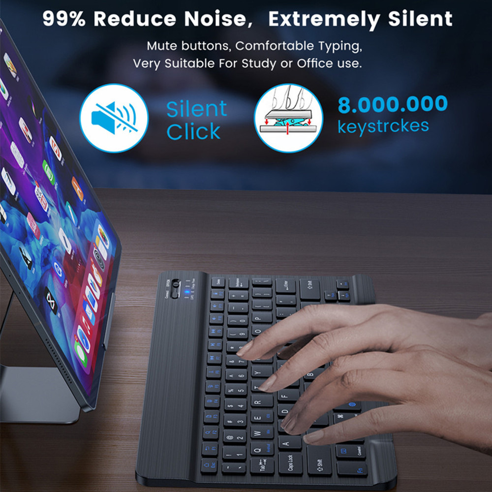 New 2025 Bluetooth Wireless Ke - Desk Setup Ipad ulasan dan harga