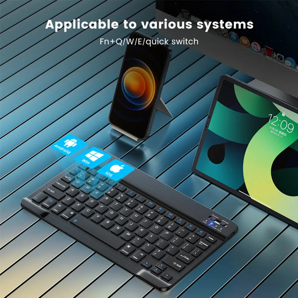 New 2025 Bluetooth Wireless Ke - Desk Setup Ipad ulasan dan harga
