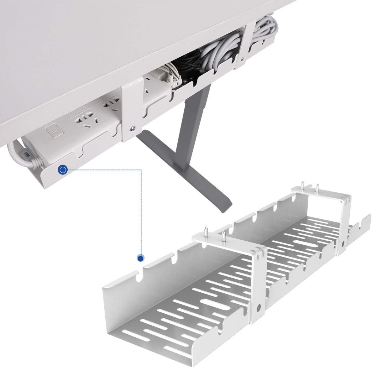Cable Management Tray Desk Org - Desk Setup Living Room ulasan dan harga