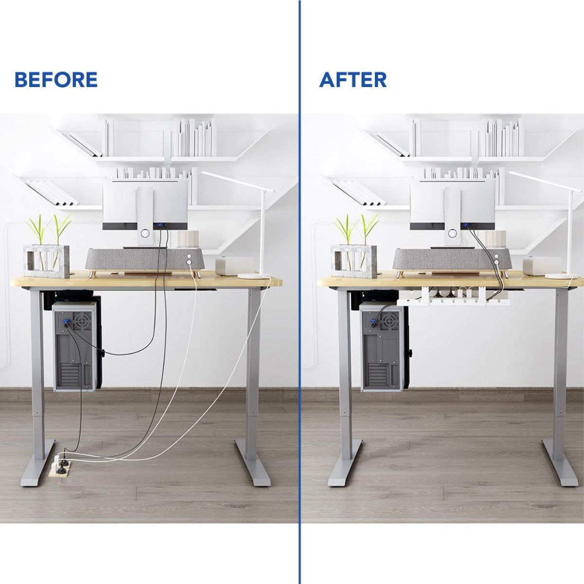 Cable Management Tray Desk Org - Desk Setup Living Room ulasan dan harga