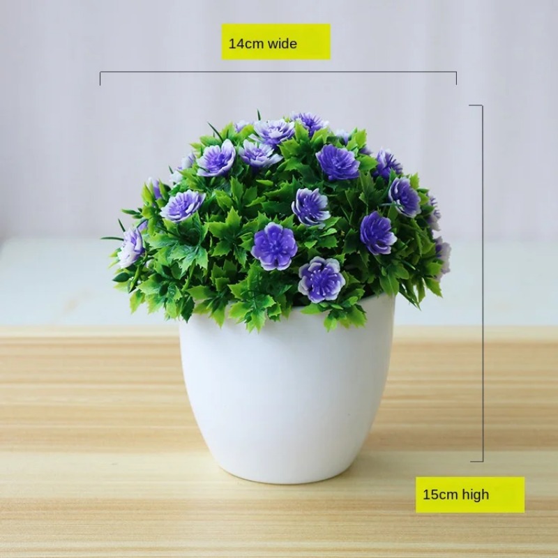 1pc Artificial Plants Bonsai S - Desk Setup Plant ulasan dan harga
