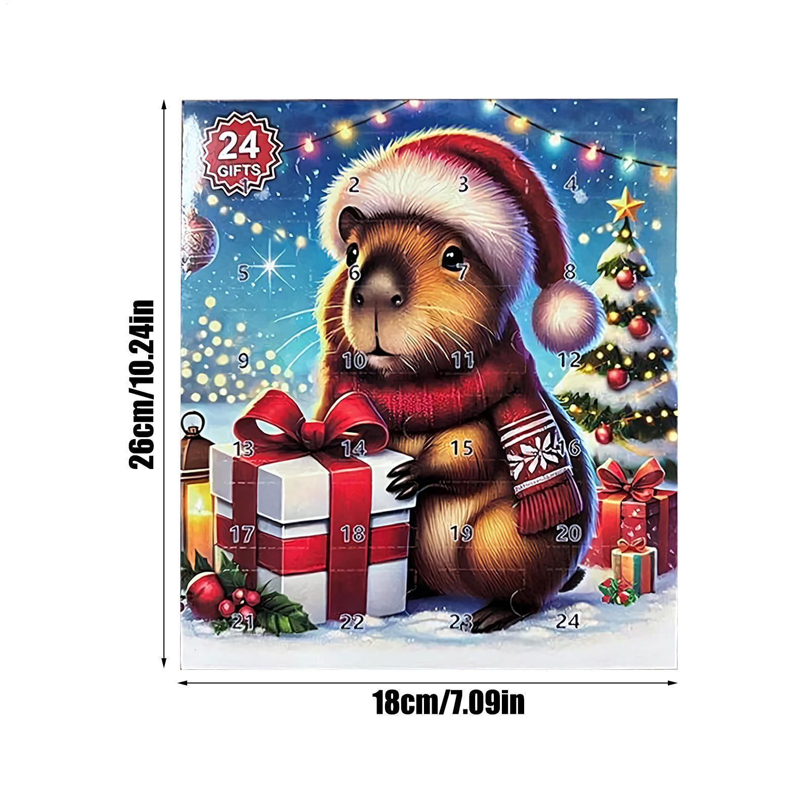 New Capybara Christmas Countdo - Desk Setup Shelf ulasan dan harga