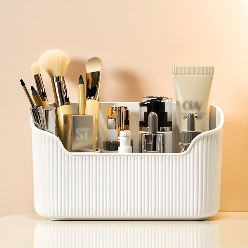Multi-Functional Cosmetic Stor - Desk Setup Shelf ulasan dan harga