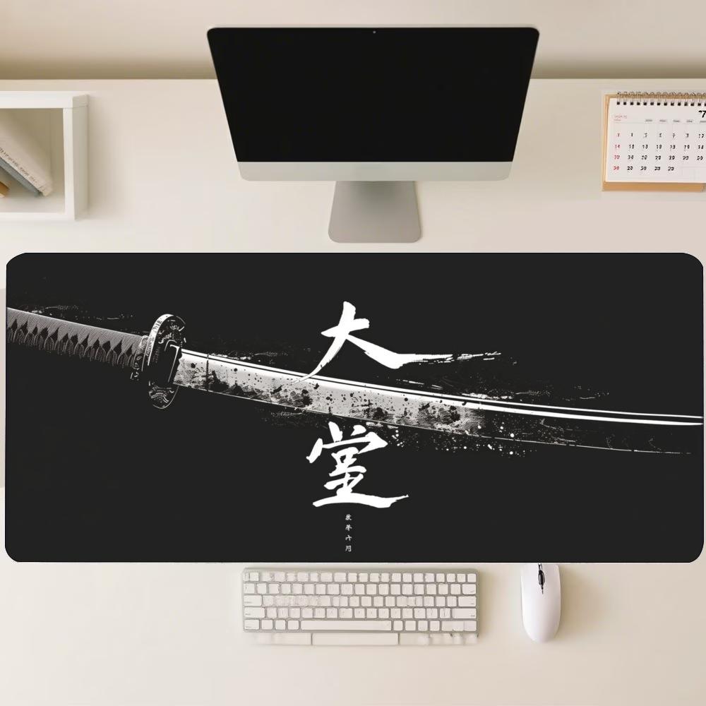 Desk Mat Japanese Samurai Kata - Desk Setup Gaming And Work ulasan dan harga