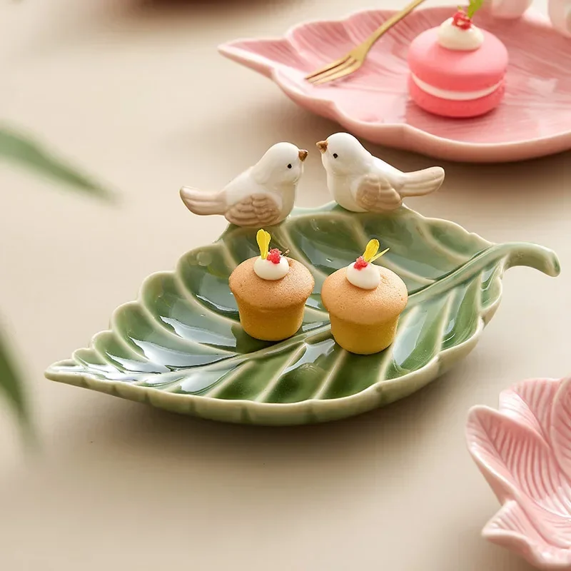 Cute Bird Tray Ceramic Jewelry - Desk Setup Shelf ulasan dan harga