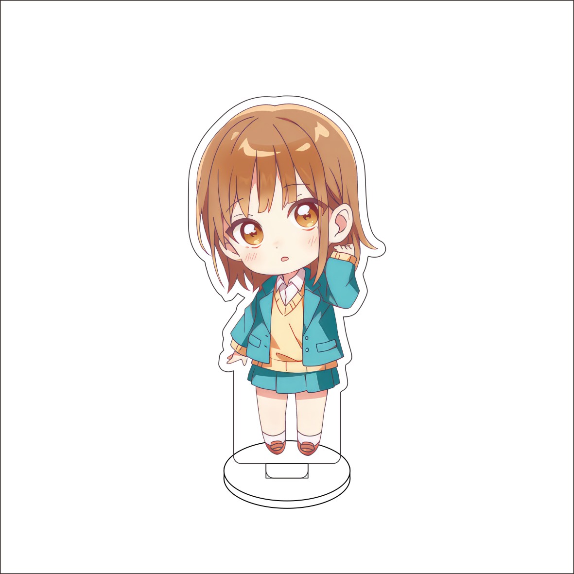 10CM Anime Blue Box Figure Sta - Desk Setup Cute ulasan dan harga