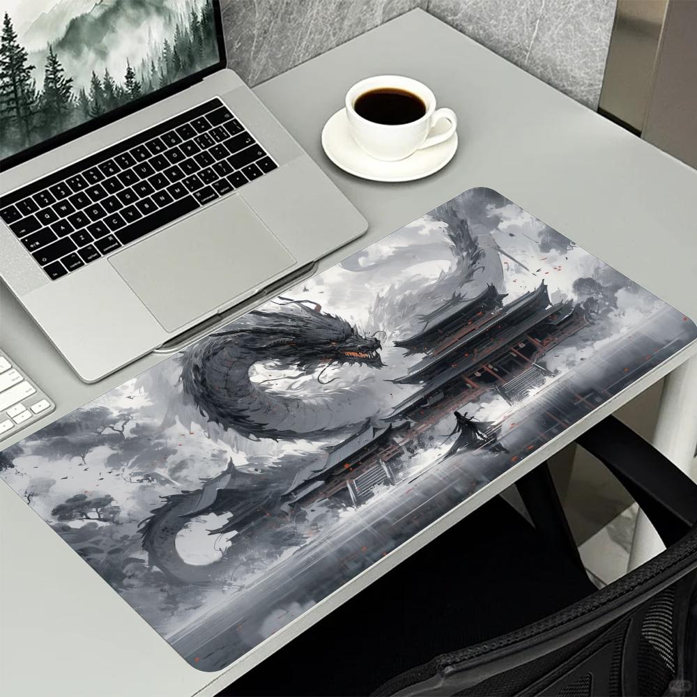Oriental Ink Dragon Mountain A - Desk Setup Gaming And Work ulasan dan harga