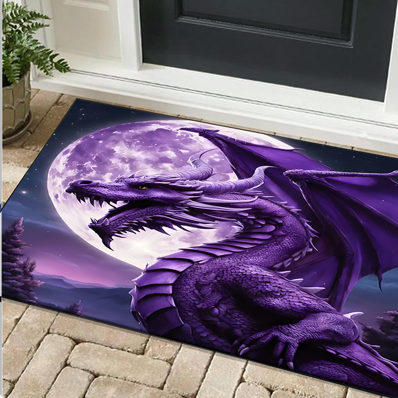 Majestic Purple Dragon Rug for - Desk Setup Living Room ulasan dan harga