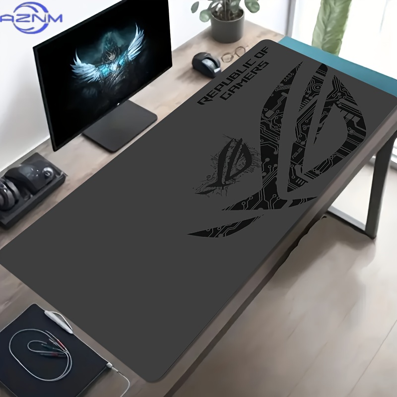 1pc Large Gaming Mouse Pad ROG - Desk Setup In Office ulasan dan harga