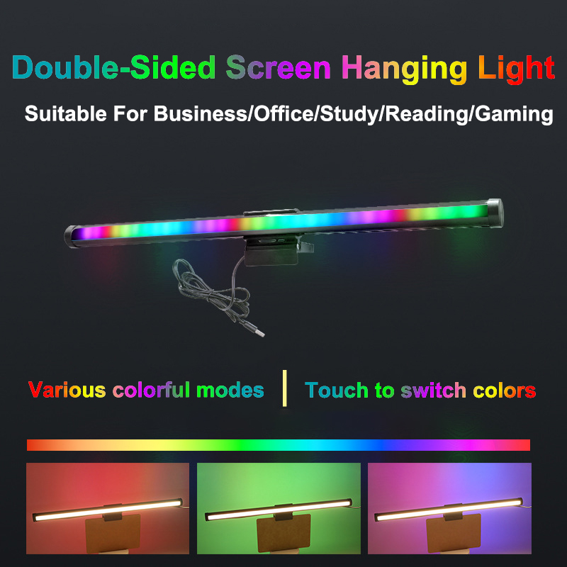 LED Monitor Hanging Desk Light - Desk Setup Gaming And Work ulasan dan harga
