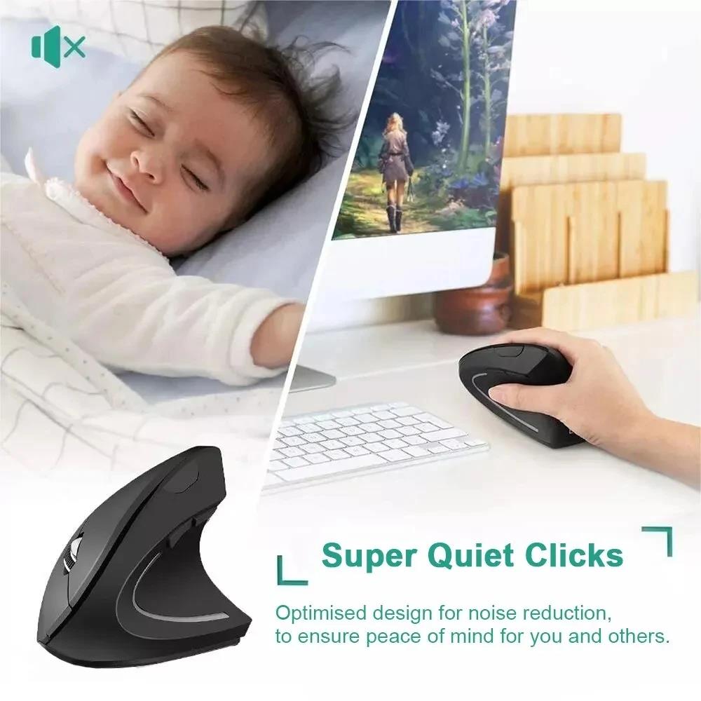 Ergonomic Wireless Mouse 1600  - Desk Setup Gaming And Work ulasan dan harga