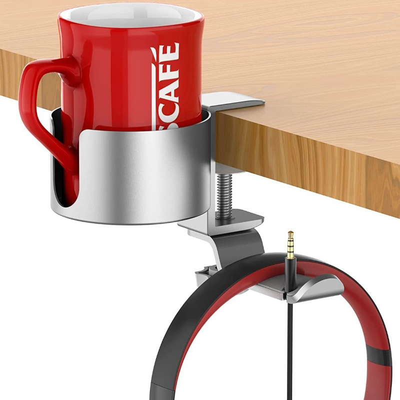 Premium Rotating Cup Holder Al - Desk Setup In Office ulasan dan harga