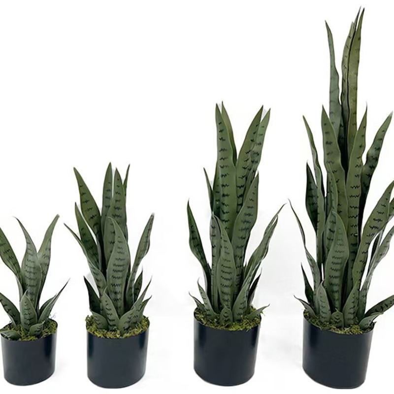40-100cm Artificial Sansevieri - Desk Setup Plant ulasan dan harga