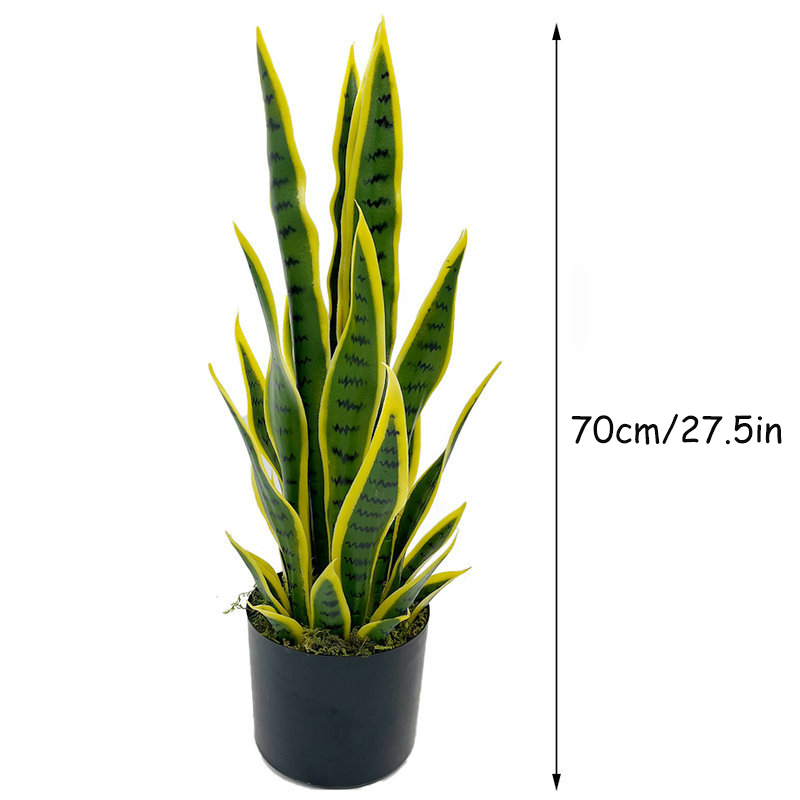 40-100cm Artificial Sansevieri - Desk Setup Plant ulasan dan harga