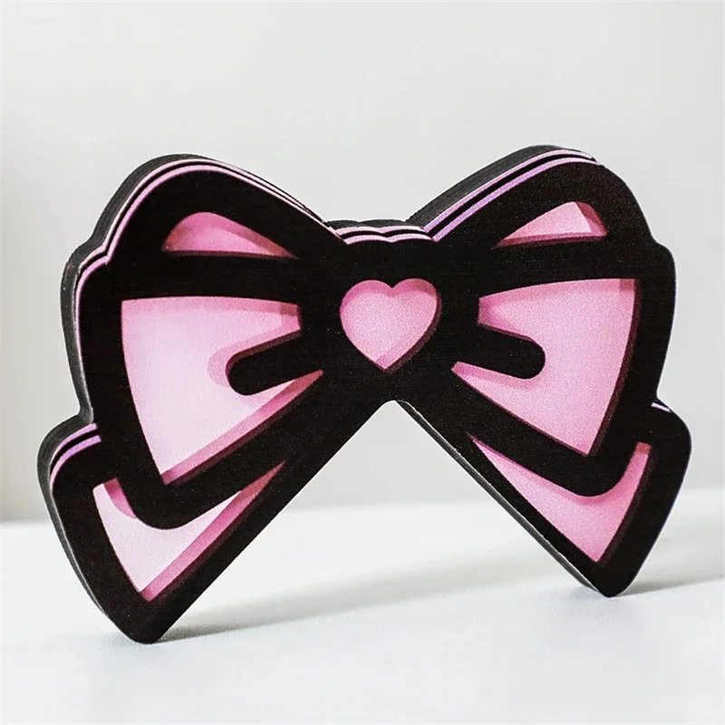 Kawaii Pink Acrylic Bow Monito - Desk Setup In Office ulasan dan harga