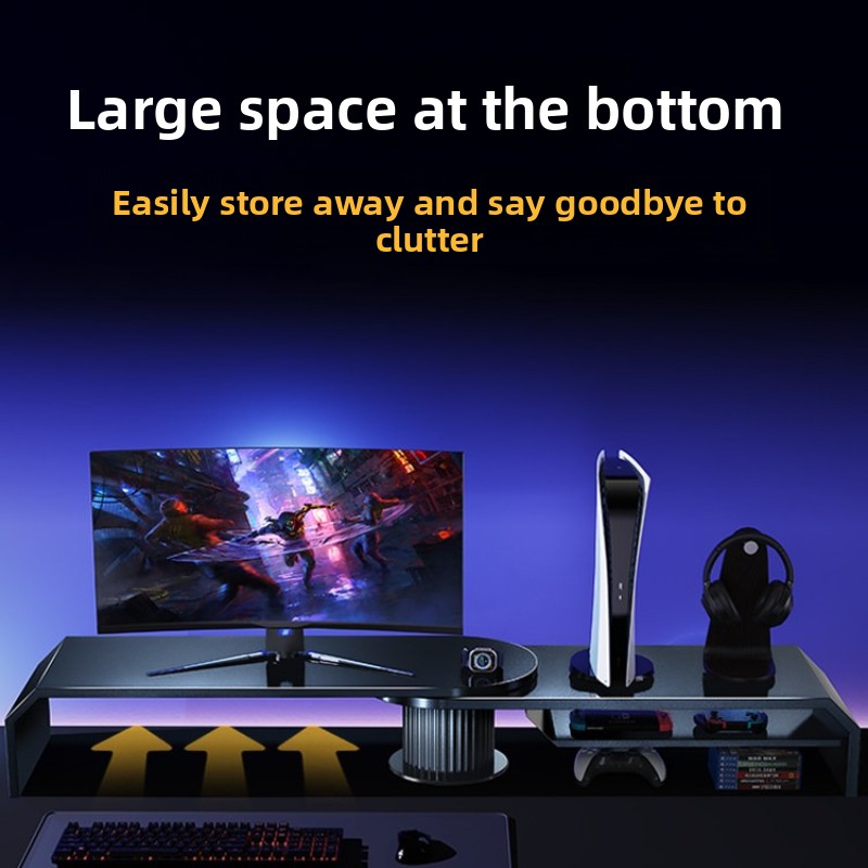 Gaming Dual Monitor Stand Offi - Desk Setup Living Room ulasan dan harga