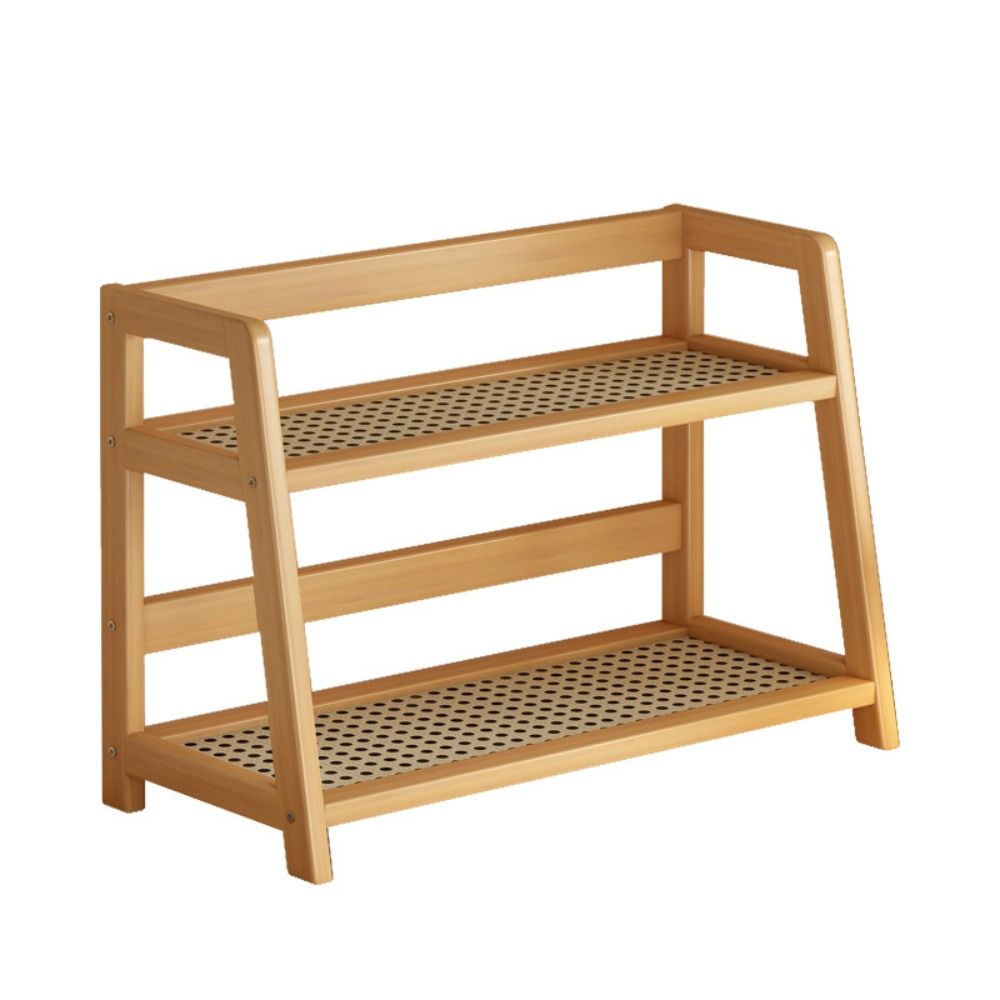 Wooden Storage Shelf for Kitch - Desk Setup Shelf ulasan dan harga