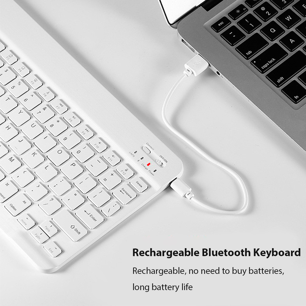 Bluetooth Wireless Keyboard Un - Desk Setup Ipad ulasan dan harga