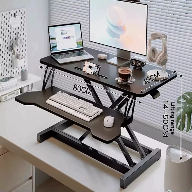 Standing Desk Riser Height Adj - Desk Setup Computer ulasan dan harga