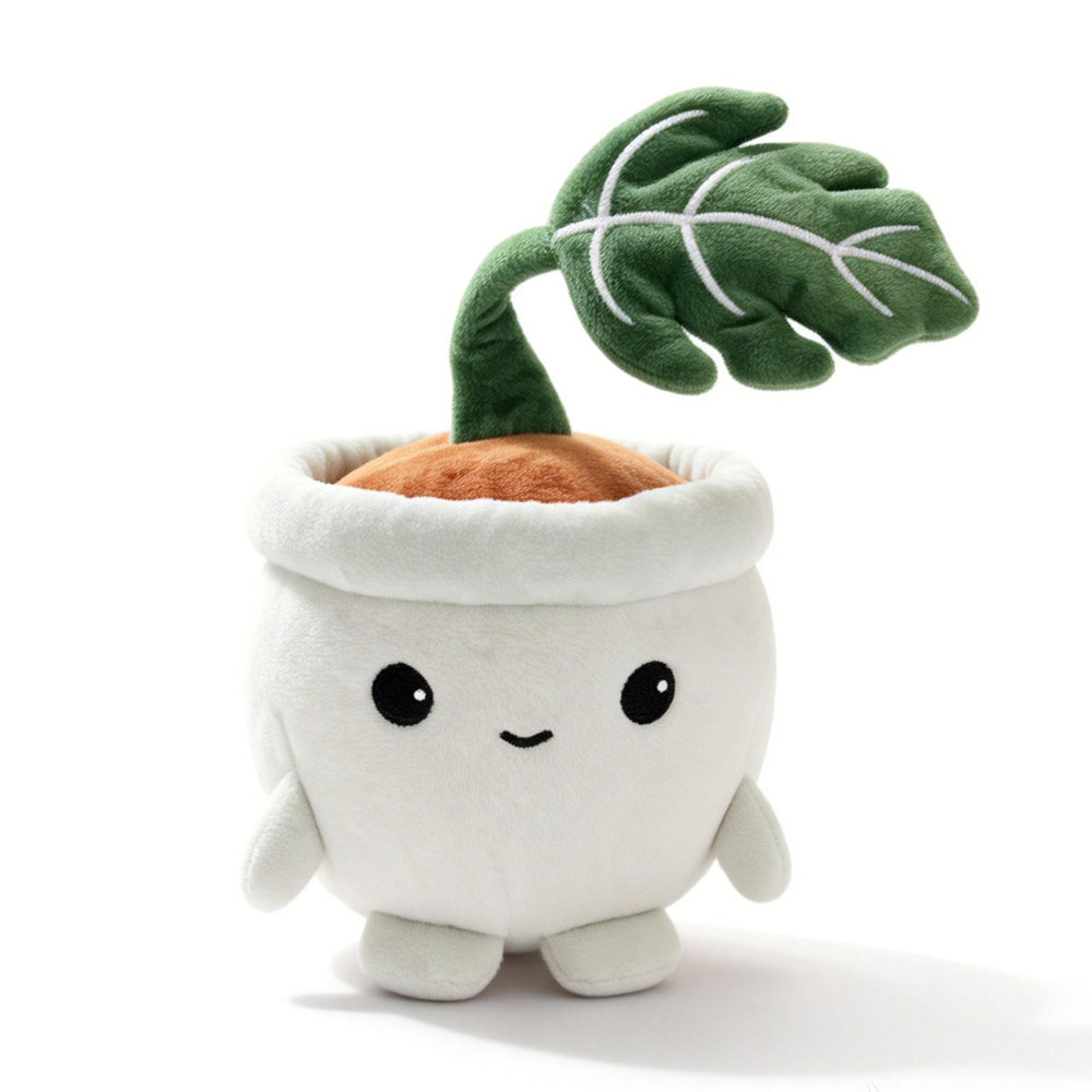 Cute Monstera Plush Potted Pla - Desk Setup Plant ulasan dan harga