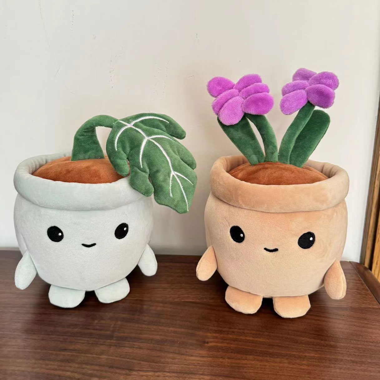 Cute Monstera Plush Potted Pla - Desk Setup Plant ulasan dan harga