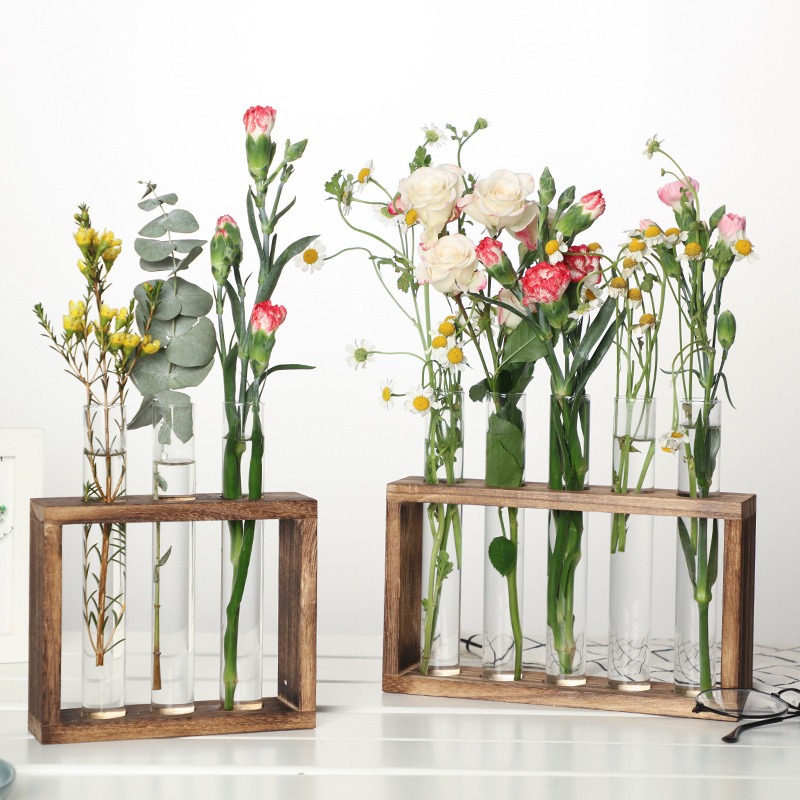 5-Tube Glass Hydroponic Plante - Desk Setup Plant ulasan dan harga