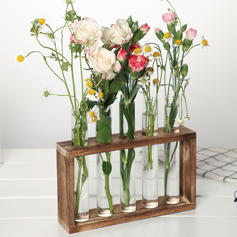 5-Tube Glass Hydroponic Plante - Desk Setup Plant ulasan dan harga