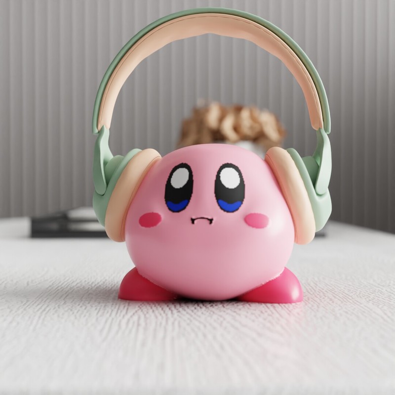 MSKA Headphone Stand Kirby Cut - Desk Setup Cute ulasan dan harga