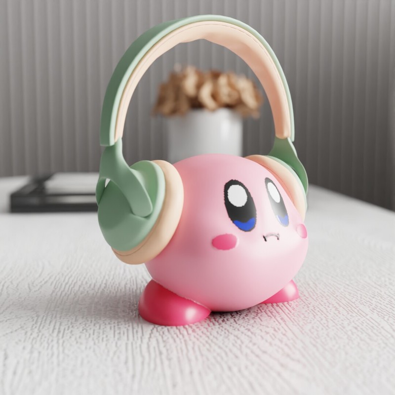 MSKA Headphone Stand Kirby Cut - Desk Setup Cute ulasan dan harga