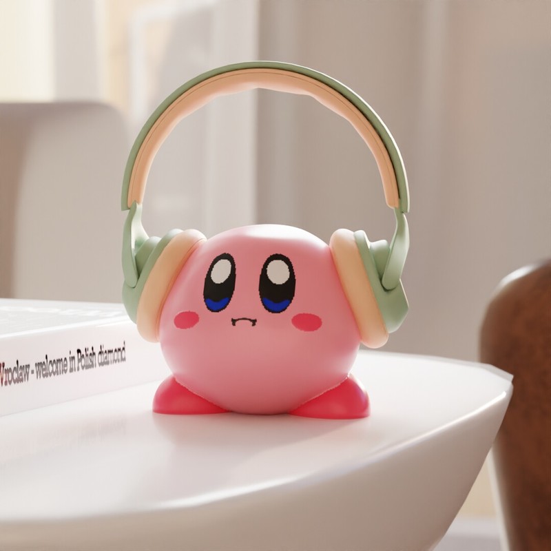 MSKA Headphone Stand Kirby Cut - Desk Setup Cute ulasan dan harga
