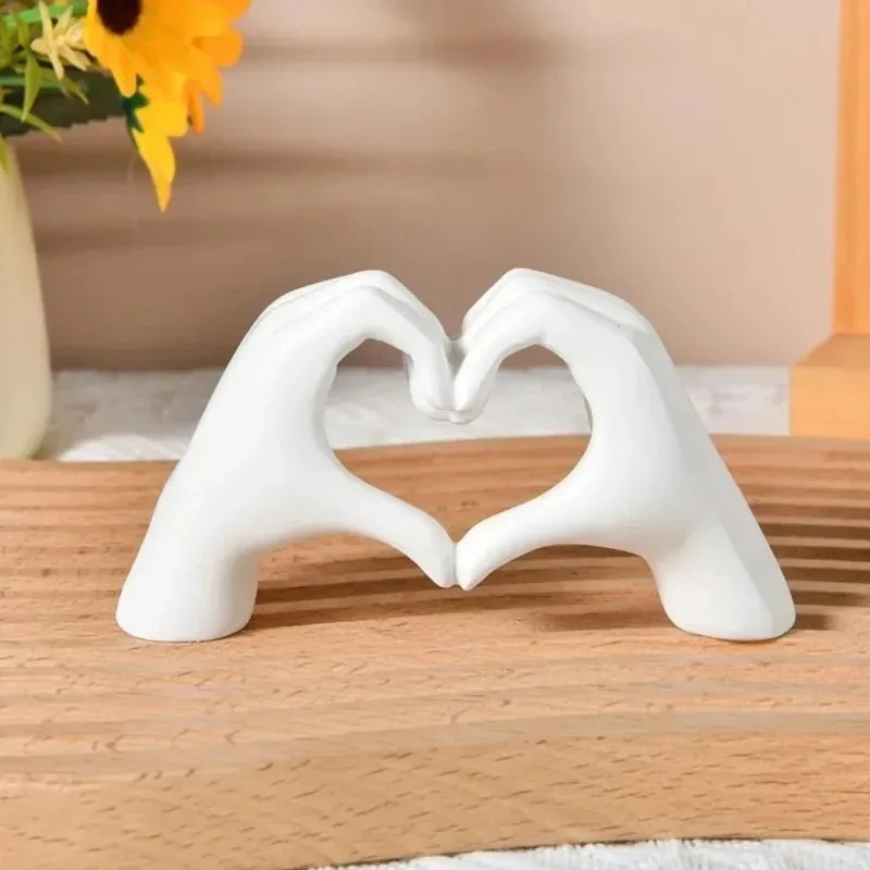 1PC Love Heart Hand Gesture St - Desk Setup Shelf ulasan dan harga