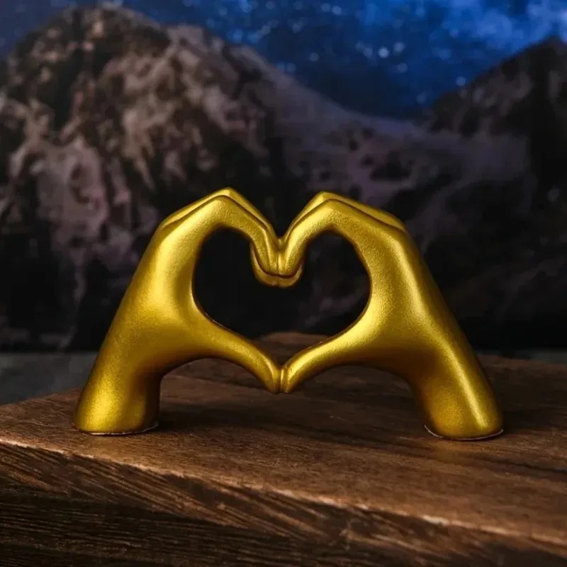1PC Love Heart Hand Gesture St - Desk Setup Shelf ulasan dan harga