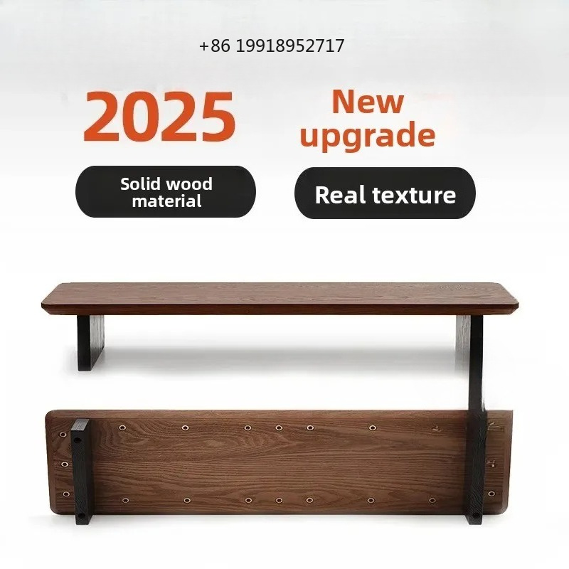 Solid Wood Monitor Riser Stand - Desk Setup Living Room ulasan dan harga