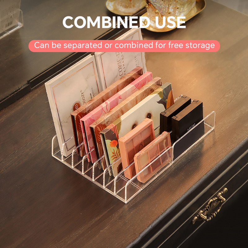 7 Grids Acrylic Table Cosmetic - Desk Setup Shelf ulasan dan harga