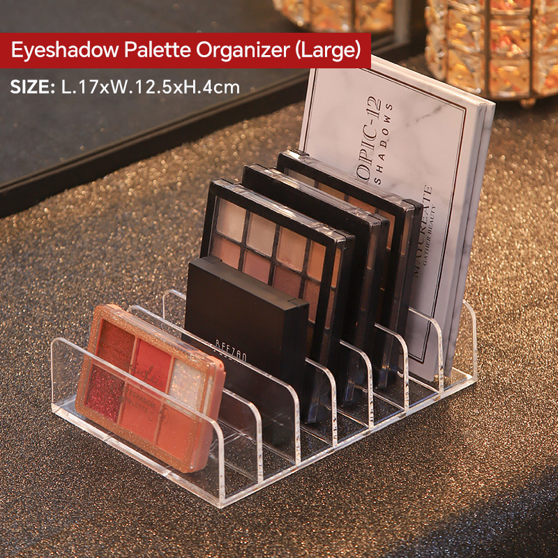 7 Grids Acrylic Table Cosmetic - Desk Setup Shelf ulasan dan harga
