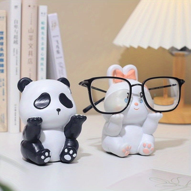1Pc Cute Panda Glasses Display - Desk Setup Cute ulasan dan harga