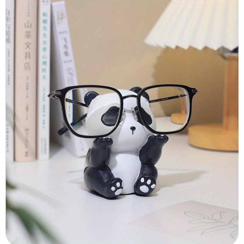 1Pc Cute Panda Glasses Display - Desk Setup Cute ulasan dan harga