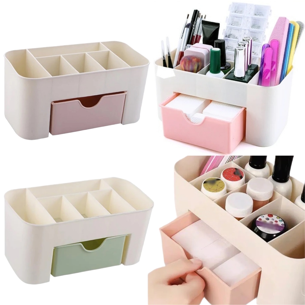 Nail Art Organizer Desktop Dra - Desk Setup Shelf ulasan dan harga