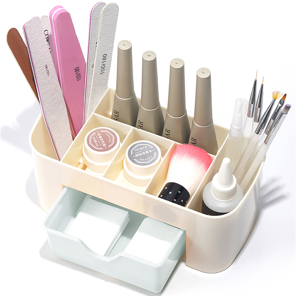 Nail Art Organizer Desktop Dra - Desk Setup Shelf ulasan dan harga