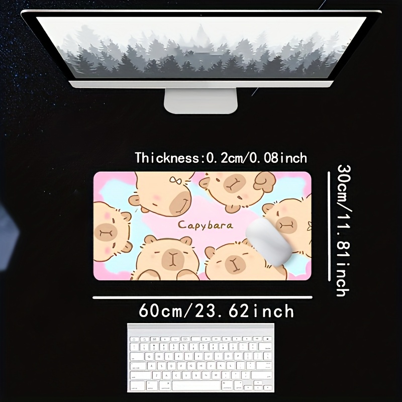 Stylish Cute Cartoon Capybara  - Desk Setup In Office ulasan dan harga
